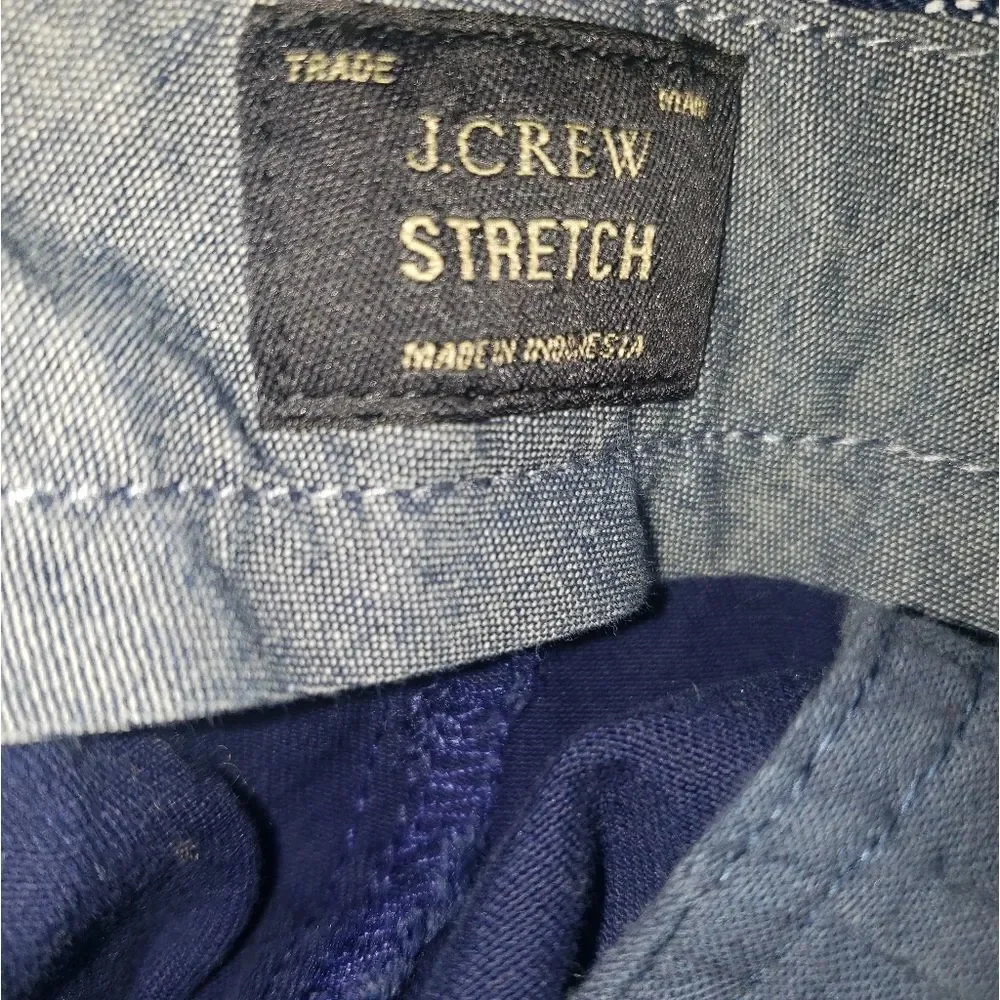 J. CREW Mens Paisley Stretch Cotton Shorts In Deep Baltic 33 style h7386
